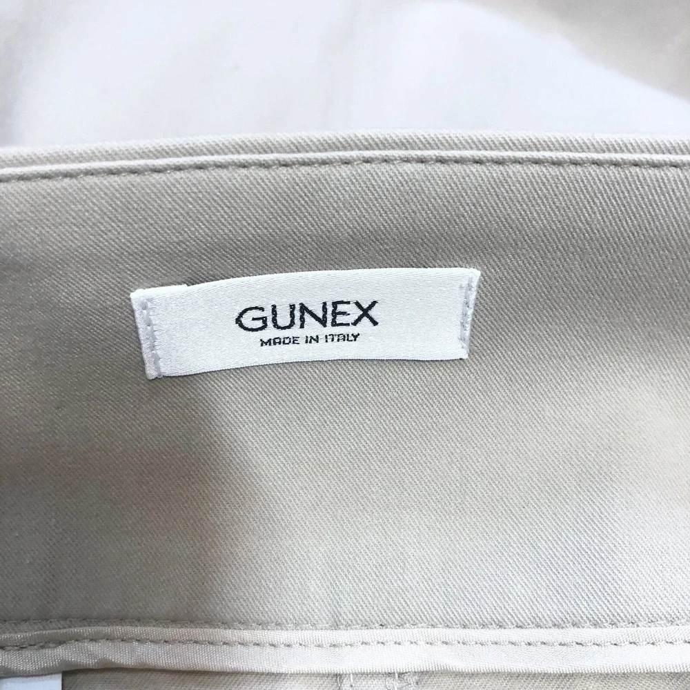 Gunex Skirt Womens Size 8 Tan Leather Strap Pencil Mini Minimalist Vintage Italy
